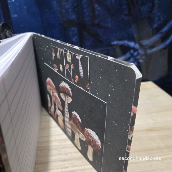 Handmade Notebook Journal Altered Composition Book 7½ x 5 inches Mushrooms - Picture 3 of 10